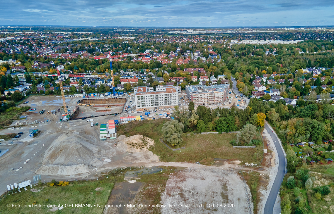 09.10.2020 - Baustelle Alexisqaurtier und Pandion Verde in Neuperlach